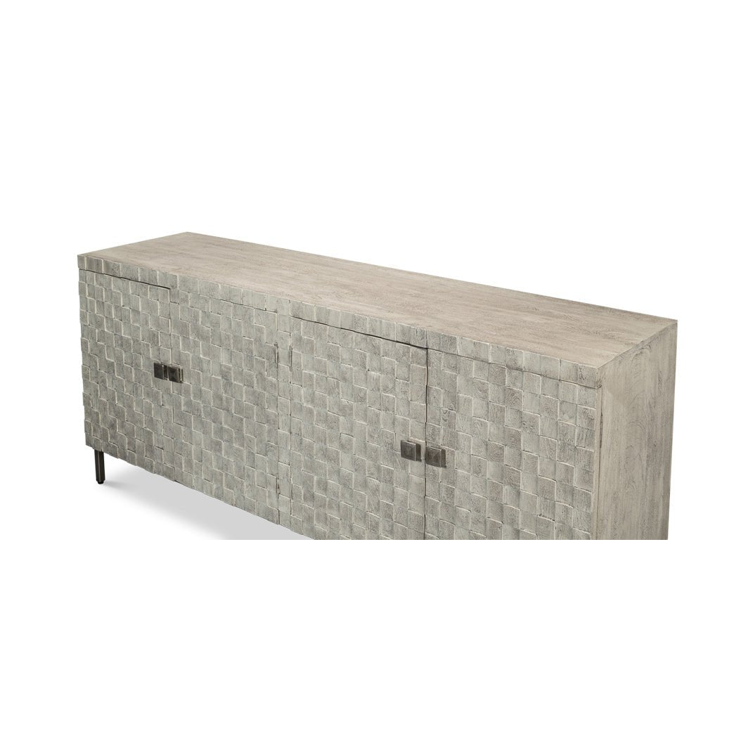 Cubist Four Door Sideboard - English Georgian America