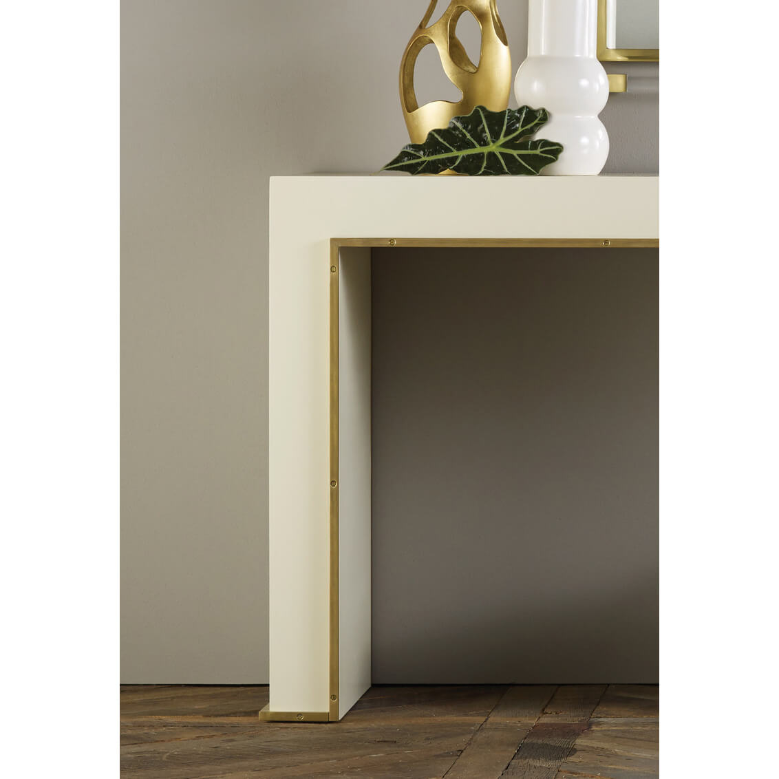 Custom Modern Painted Console Table - English Georgian America