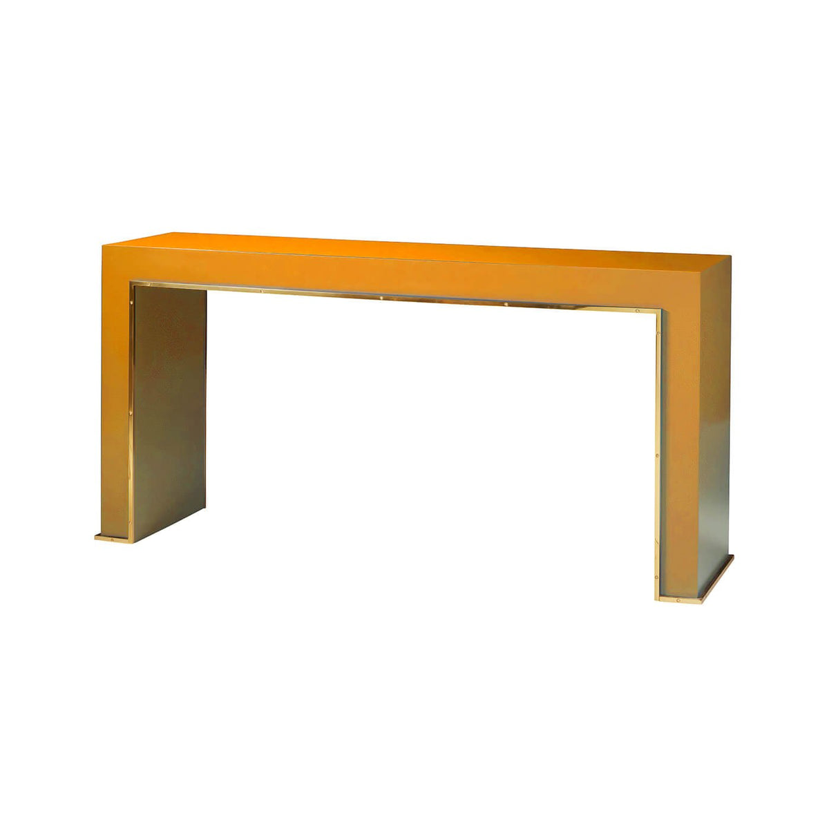 Custom Modern Painted Console Table - English Georgian America