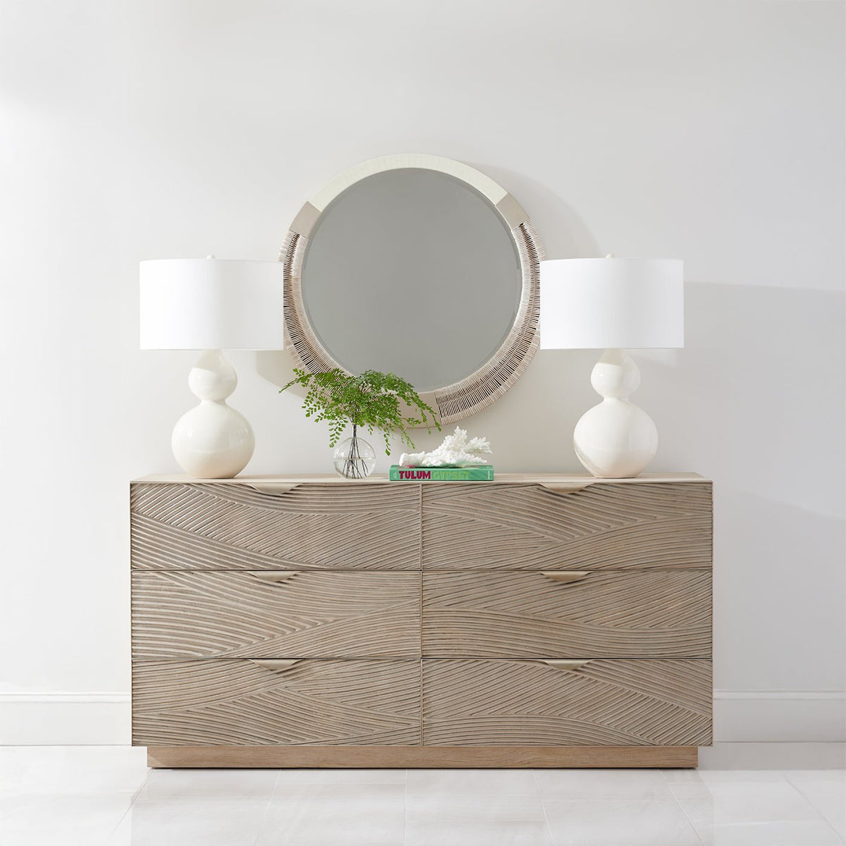 Danish Cord Organic Modern Mirror - English Georgian America