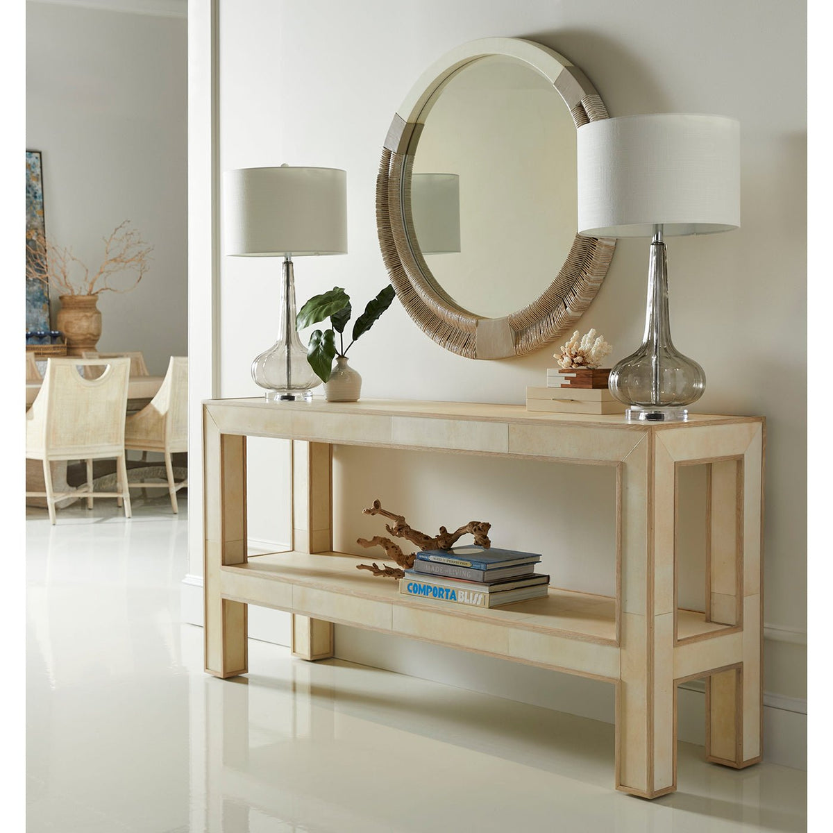 Danish Cord Organic Modern Mirror - English Georgian America
