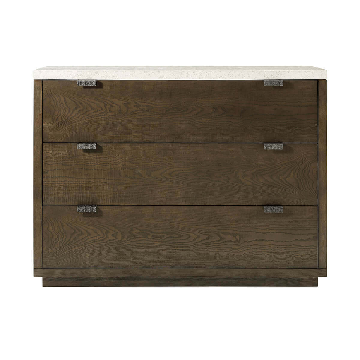 Dark Ash Modern Chest Of Drawers - English Georgian America