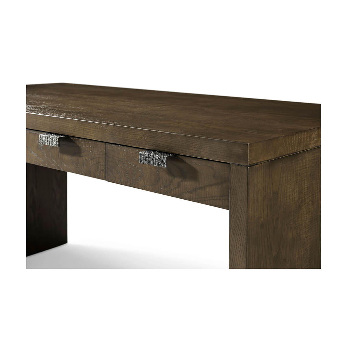 Dark Ash Modern Desk - English Georgian America