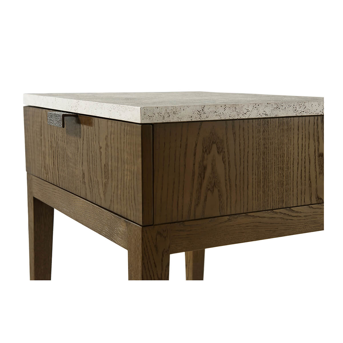 Dark Ash Modern Nightstand - English Georgian America