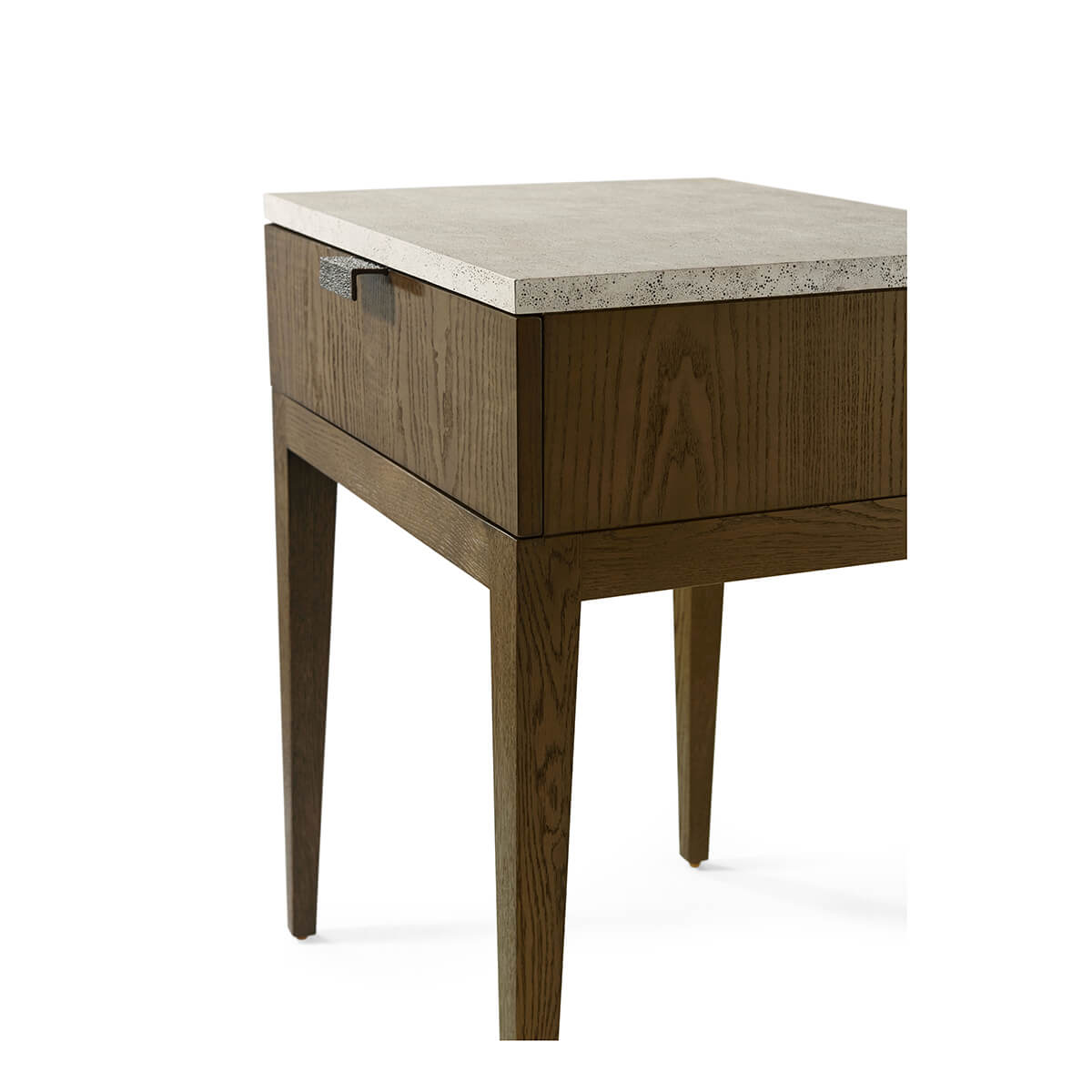 Dark Ash Modern Nightstand - English Georgian America