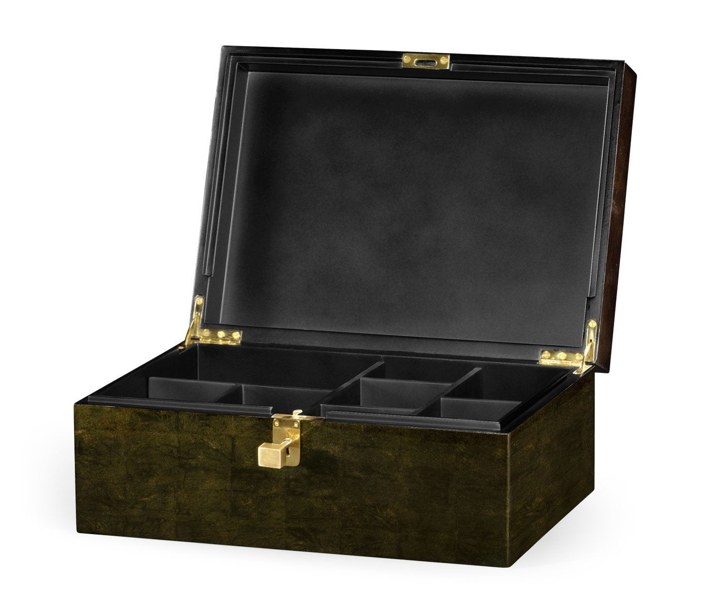 Dark Bronze Jewelry Box - English Georgian America