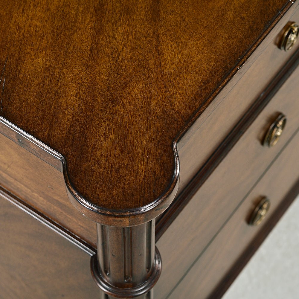 Dark French Louis XVI Commode - English Georgian America