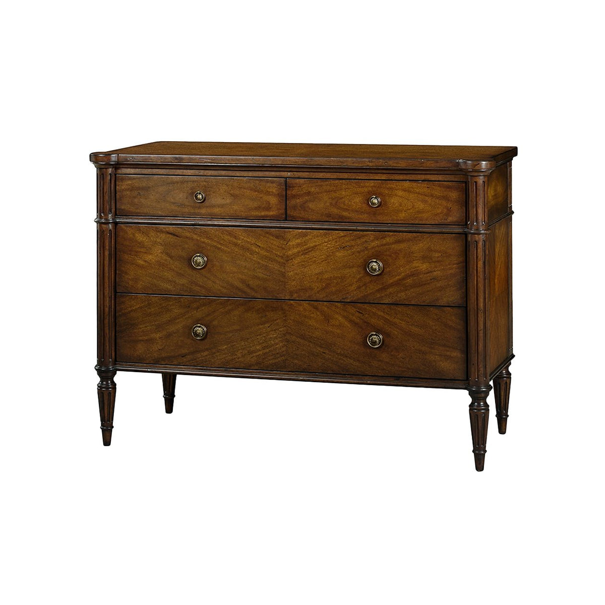 Dark French Louis XVI Commode - English Georgian America