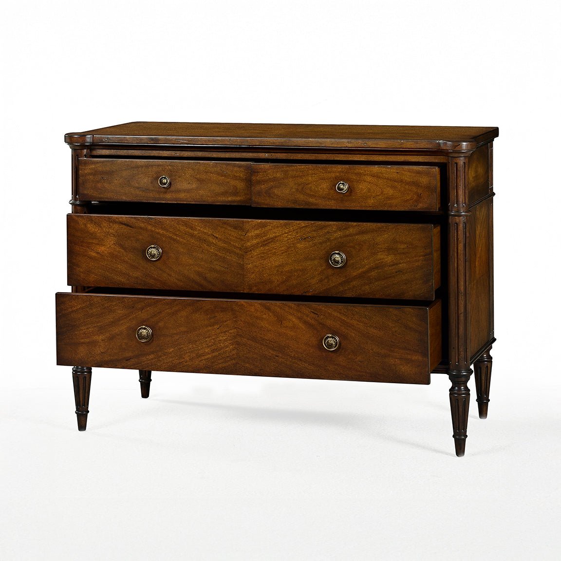 Dark French Louis XVI Commode - English Georgian America
