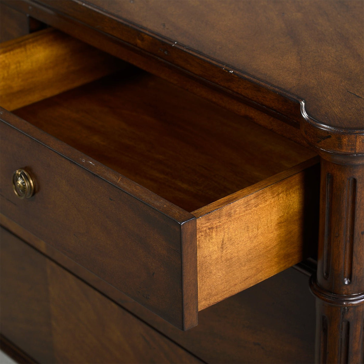 Dark French Louis XVI Commode - English Georgian America