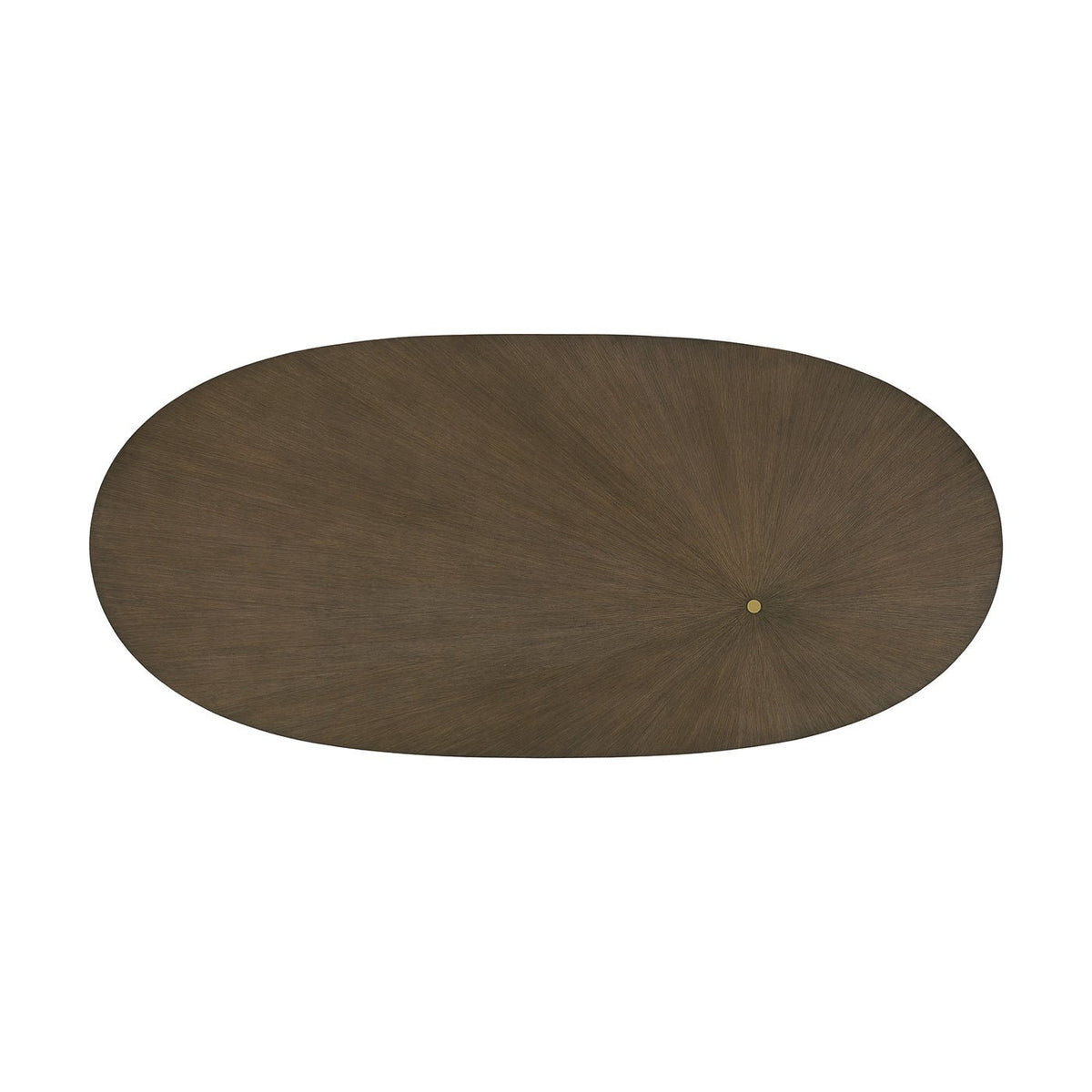 Dark Hollywood Regency Oval Dining Table - English Georgian America