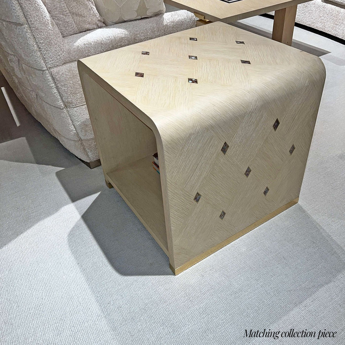 Dark Hollywood Regency Waterfall Side Table - English Georgian America