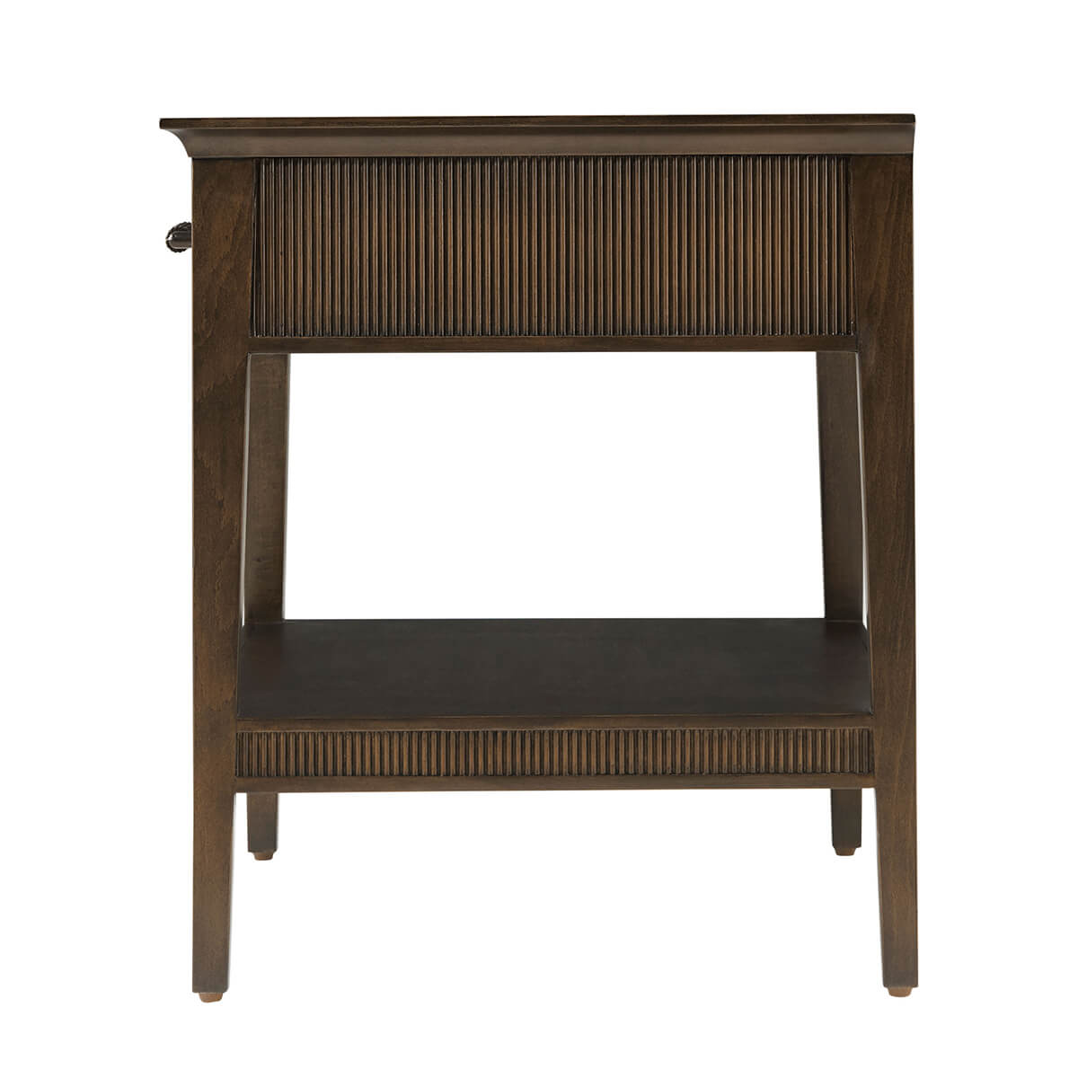 Dark Mid Century Nightstand - English Georgian America