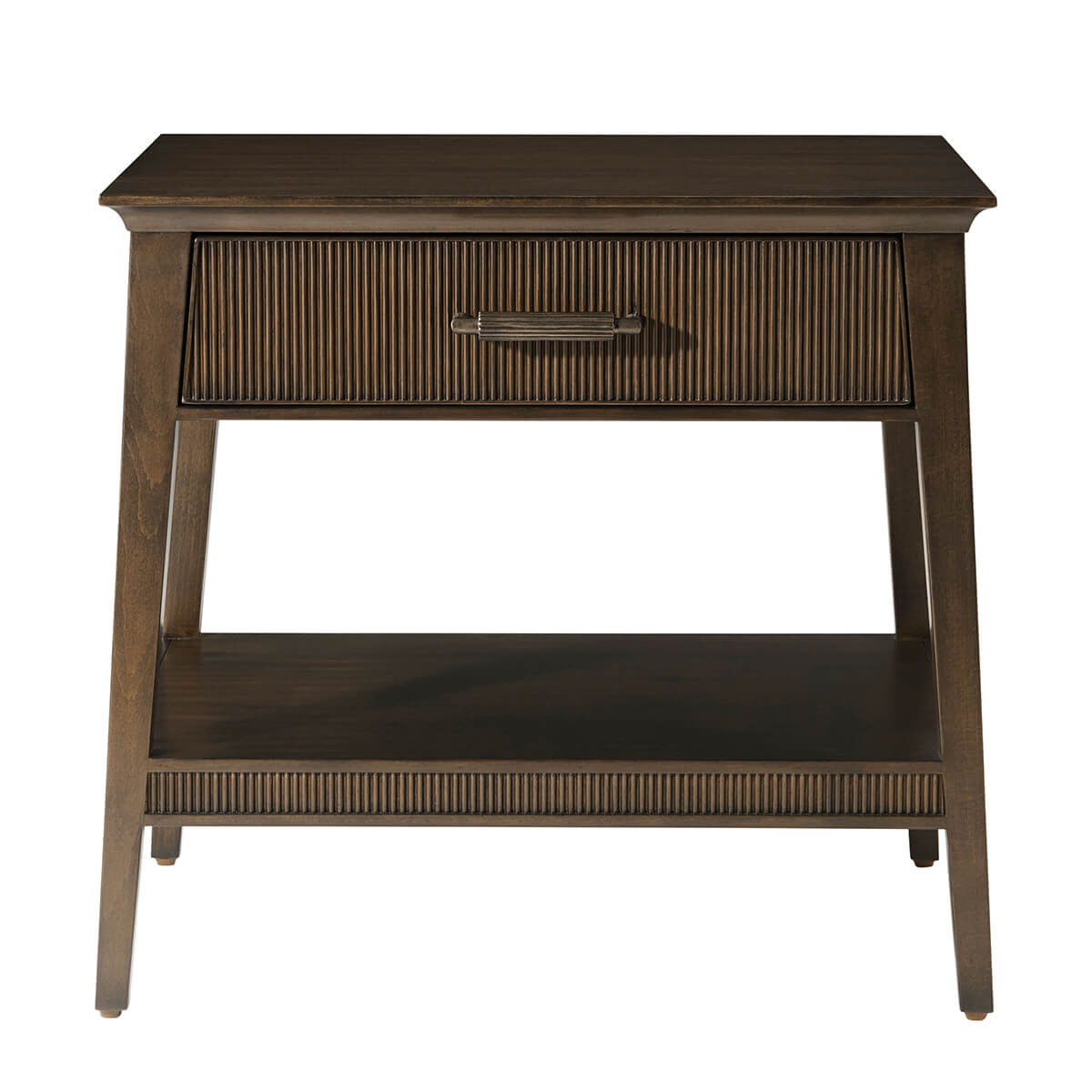 Dark Mid Century Nightstand - English Georgian America