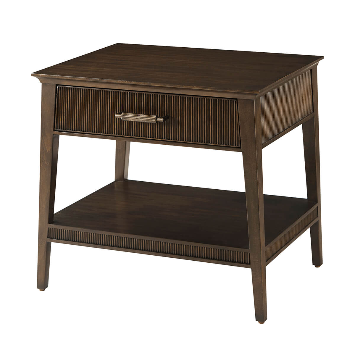 Dark Mid Century Nightstand - English Georgian America