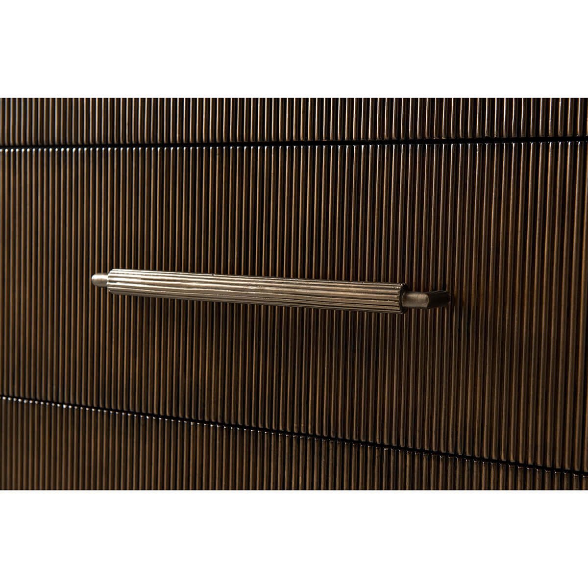 Dark Mid Century Tall Dresser - English Georgian America