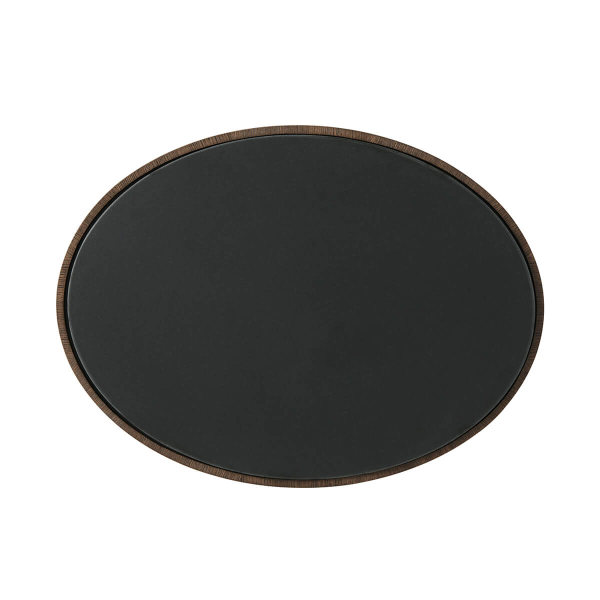 Dark Modern Oval Side Table - English Georgian America