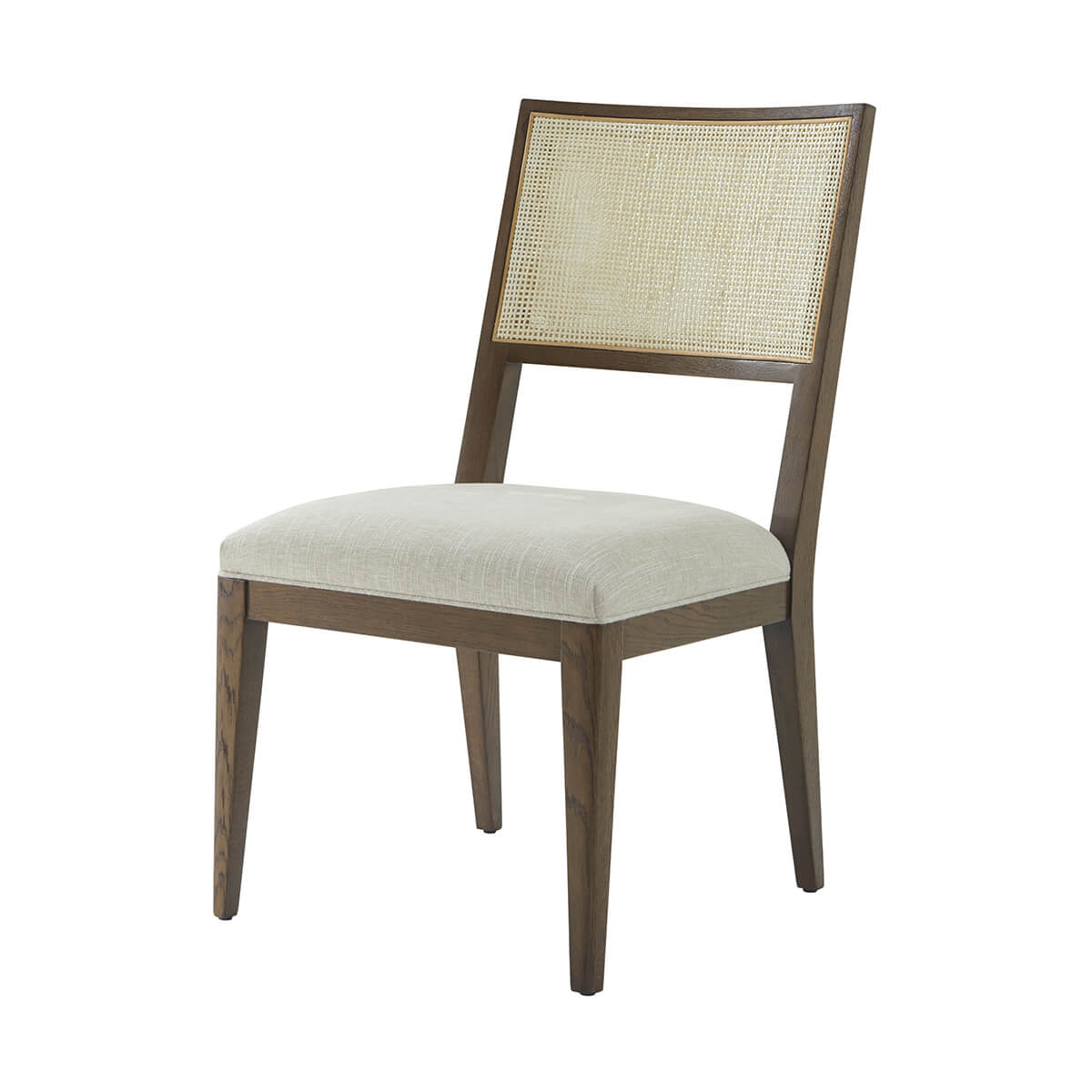 Dark Oak Coastal Dining Side Chair - English Georgian America
