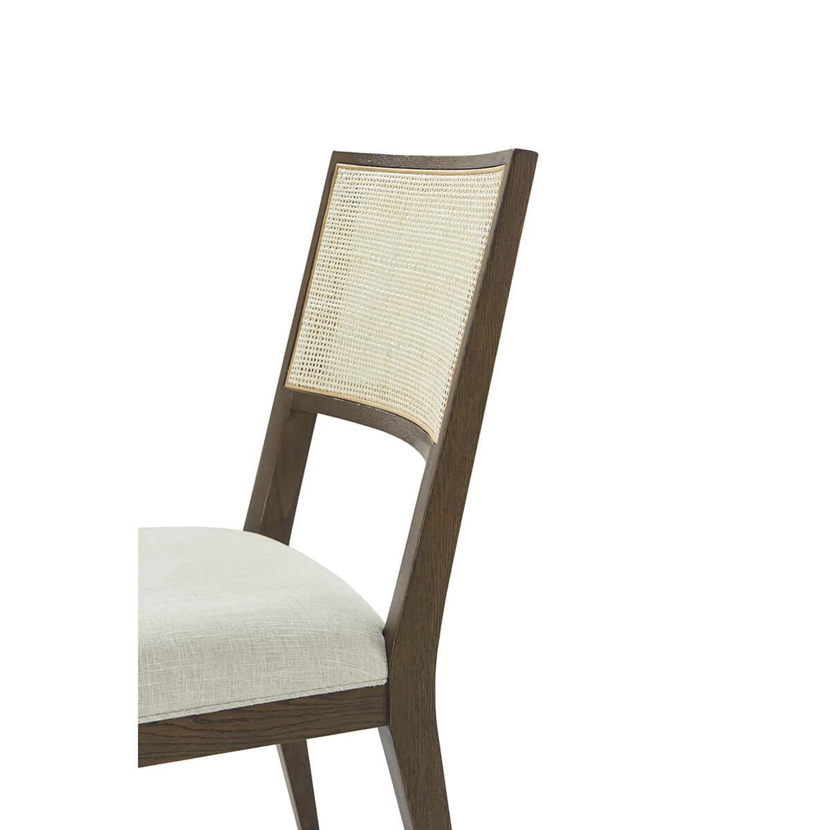 Dark Oak Coastal Dining Side Chair - English Georgian America