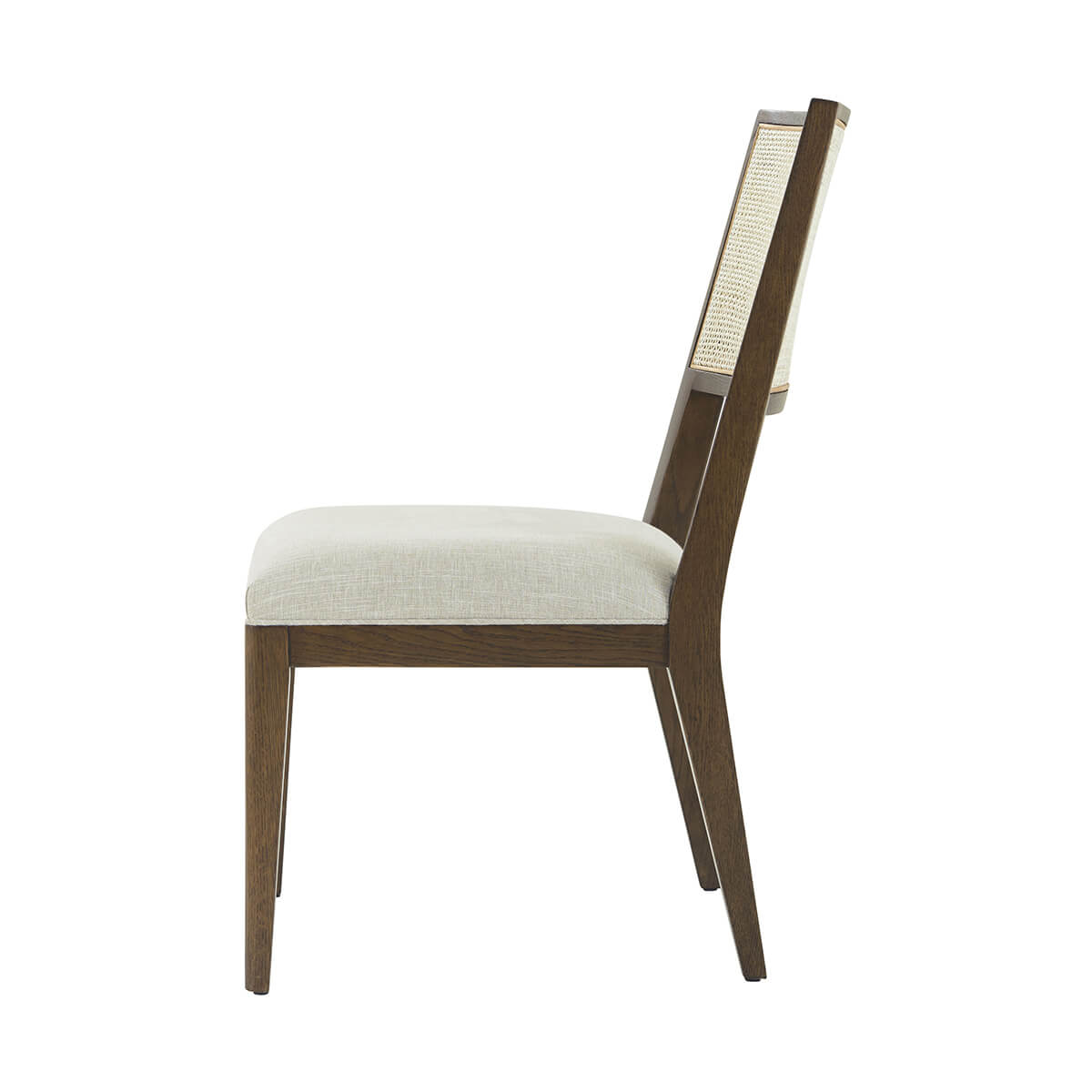 Dark Oak Coastal Dining Side Chair - English Georgian America