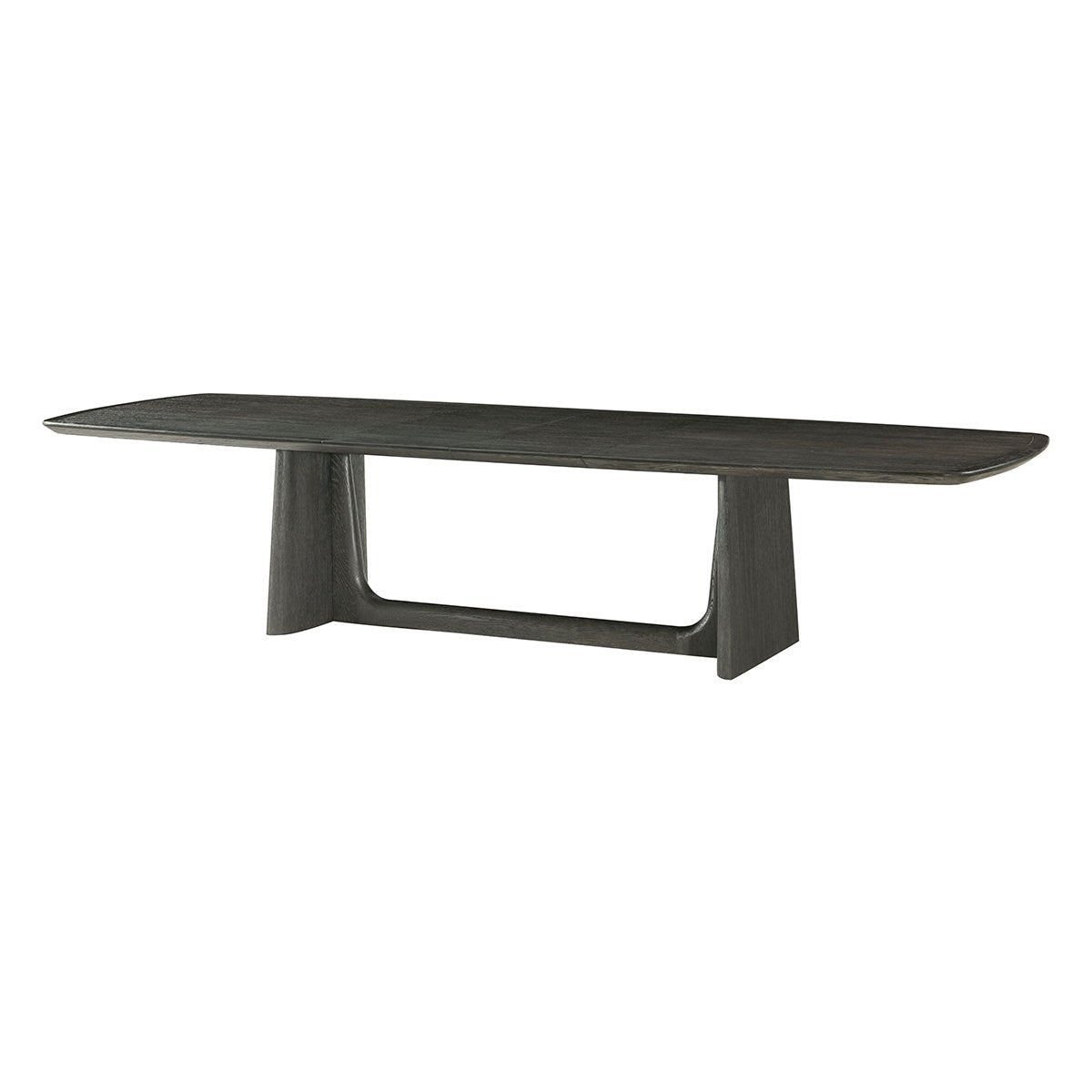 Dark Oak Mid-Century Dining Table - English Georgian America