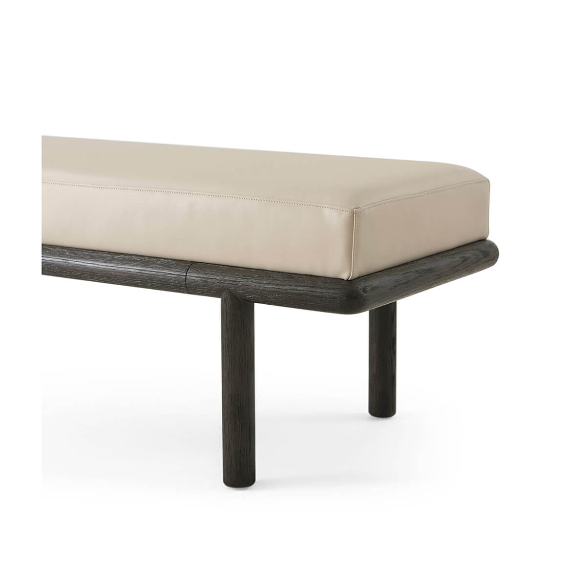 Dark Oak Modern Bench - English Georgian America