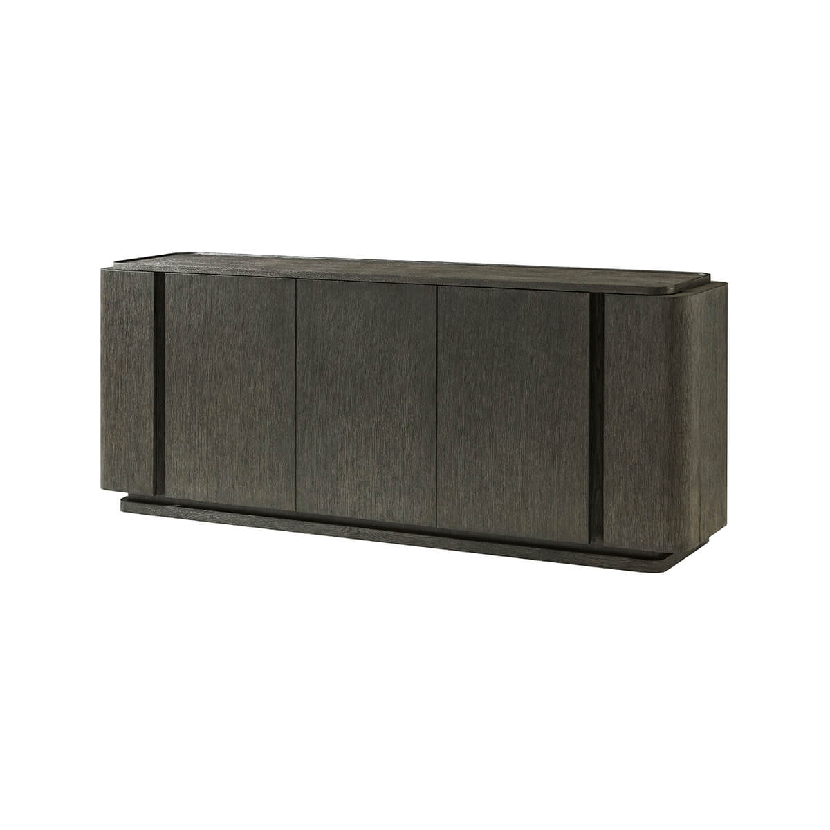 Dark Oak Modern Buffet - English Georgian America