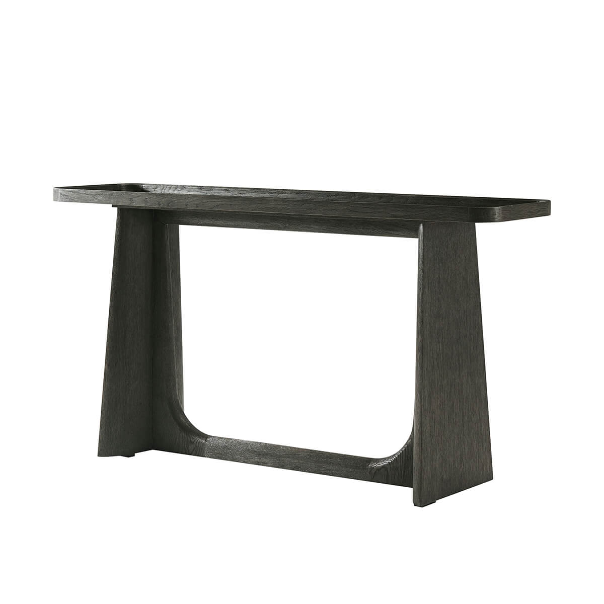 Dark Oak Modern Console Table - English Georgian America