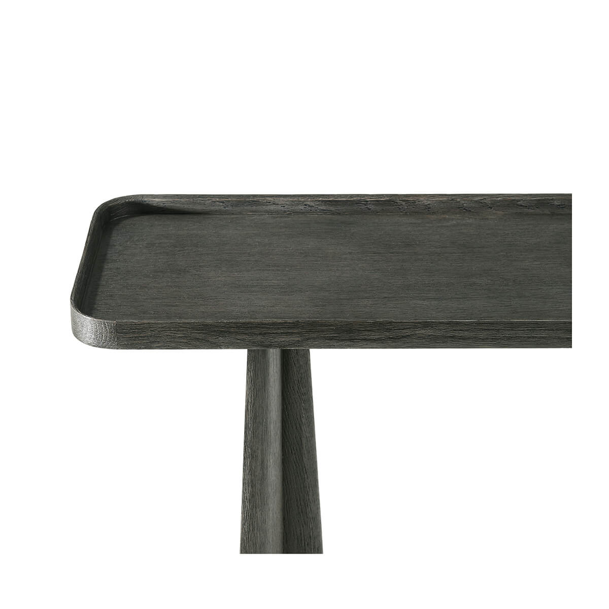 Dark Oak Modern Console Table - English Georgian America