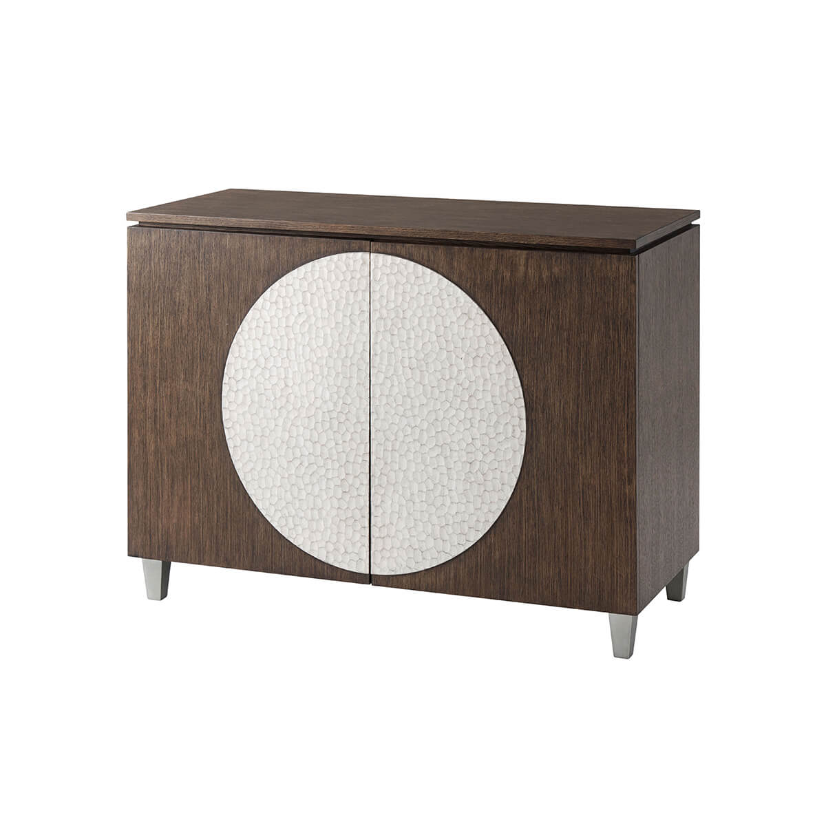 Dark Oak Modern Side Cabinet - English Georgian America