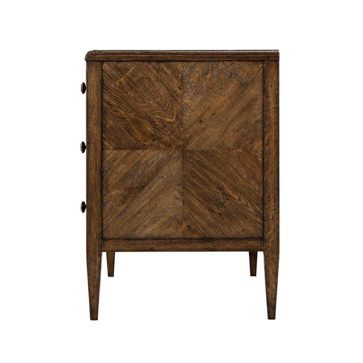 Dark Oak Parquetry Dresser - English Georgian America
