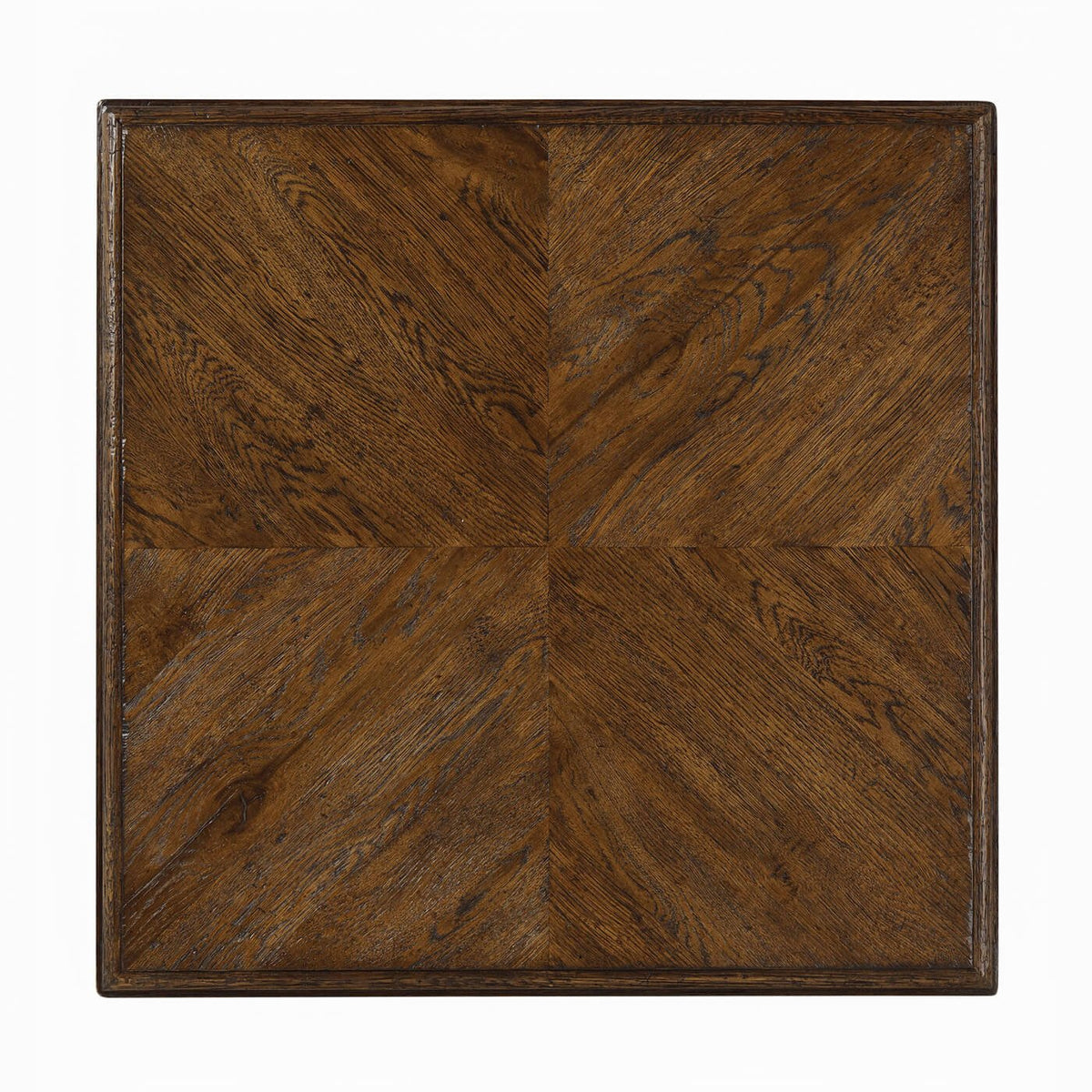 Dark Oak Rustic End Table - English Georgian America