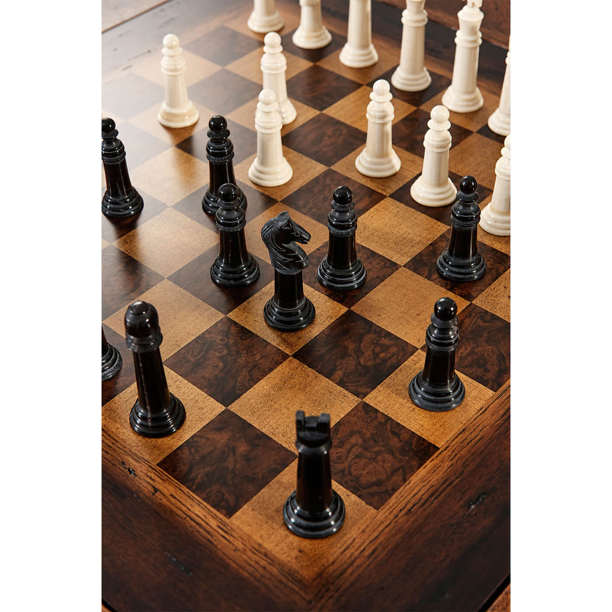 Dark Rustic Game Table - English Georgian America