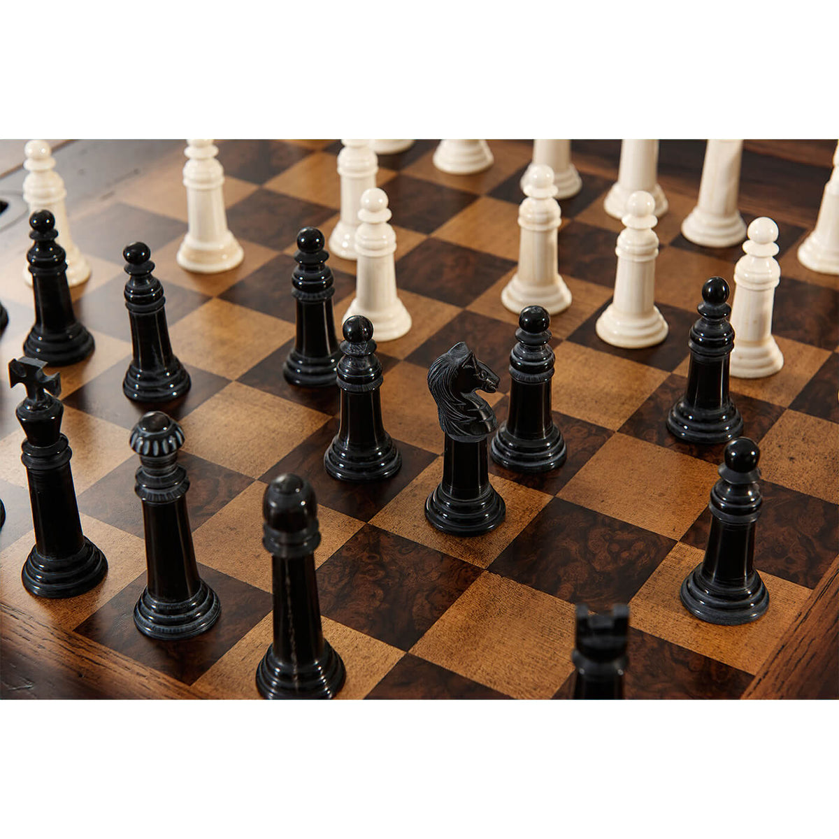 Dark Rustic Game Table - English Georgian America