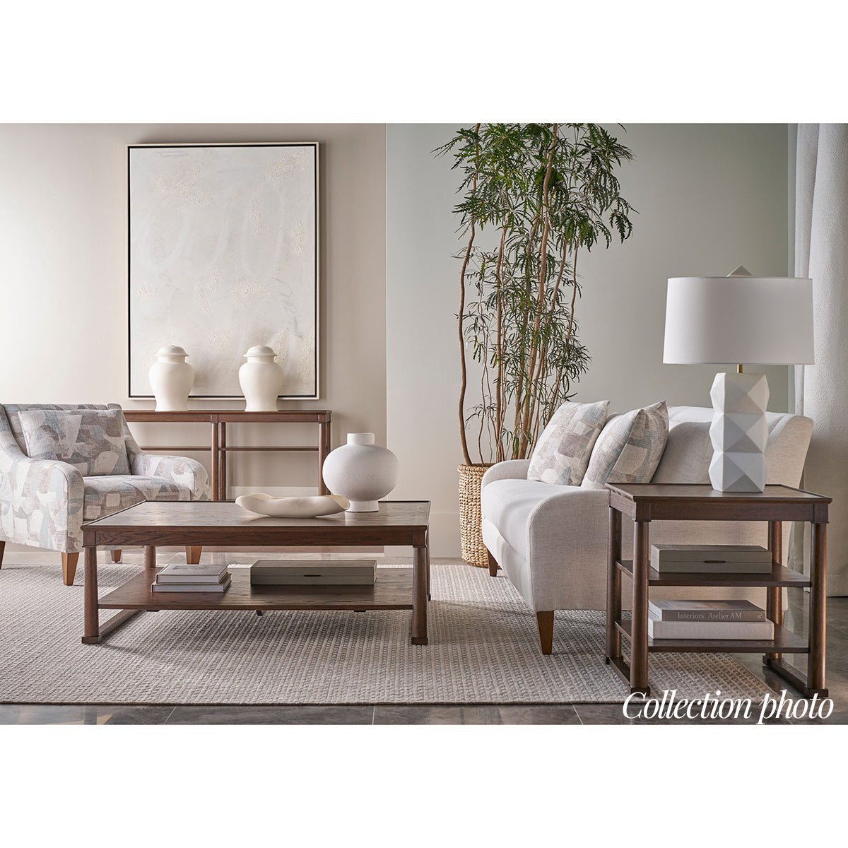 Dark Rustic Oak Coffee Table - English Georgian America