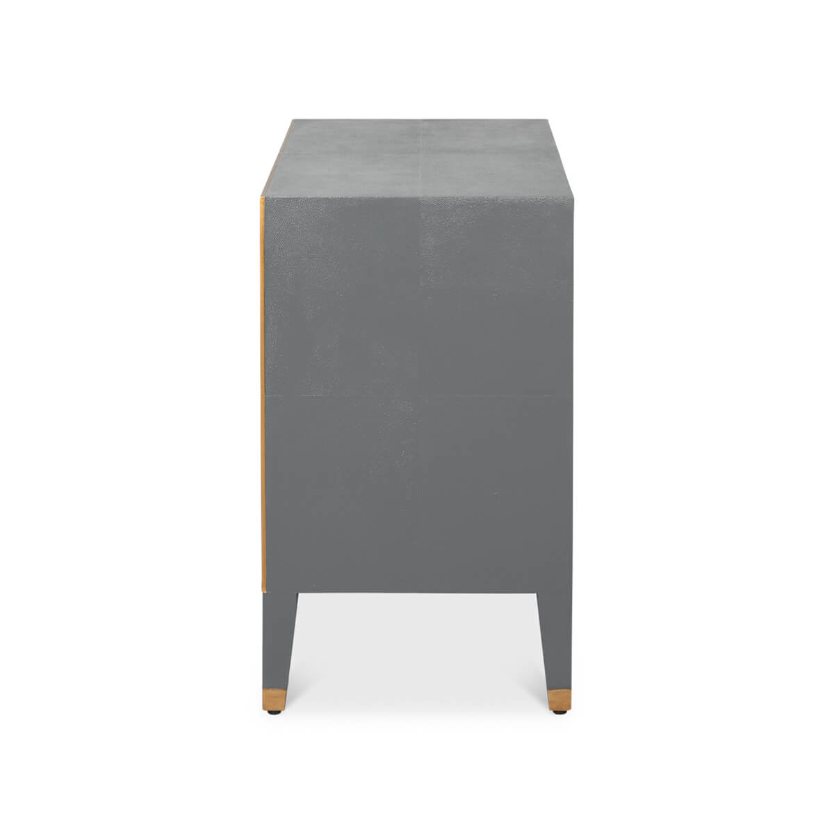Dark Silver Modern Nightstand - English Georgian America