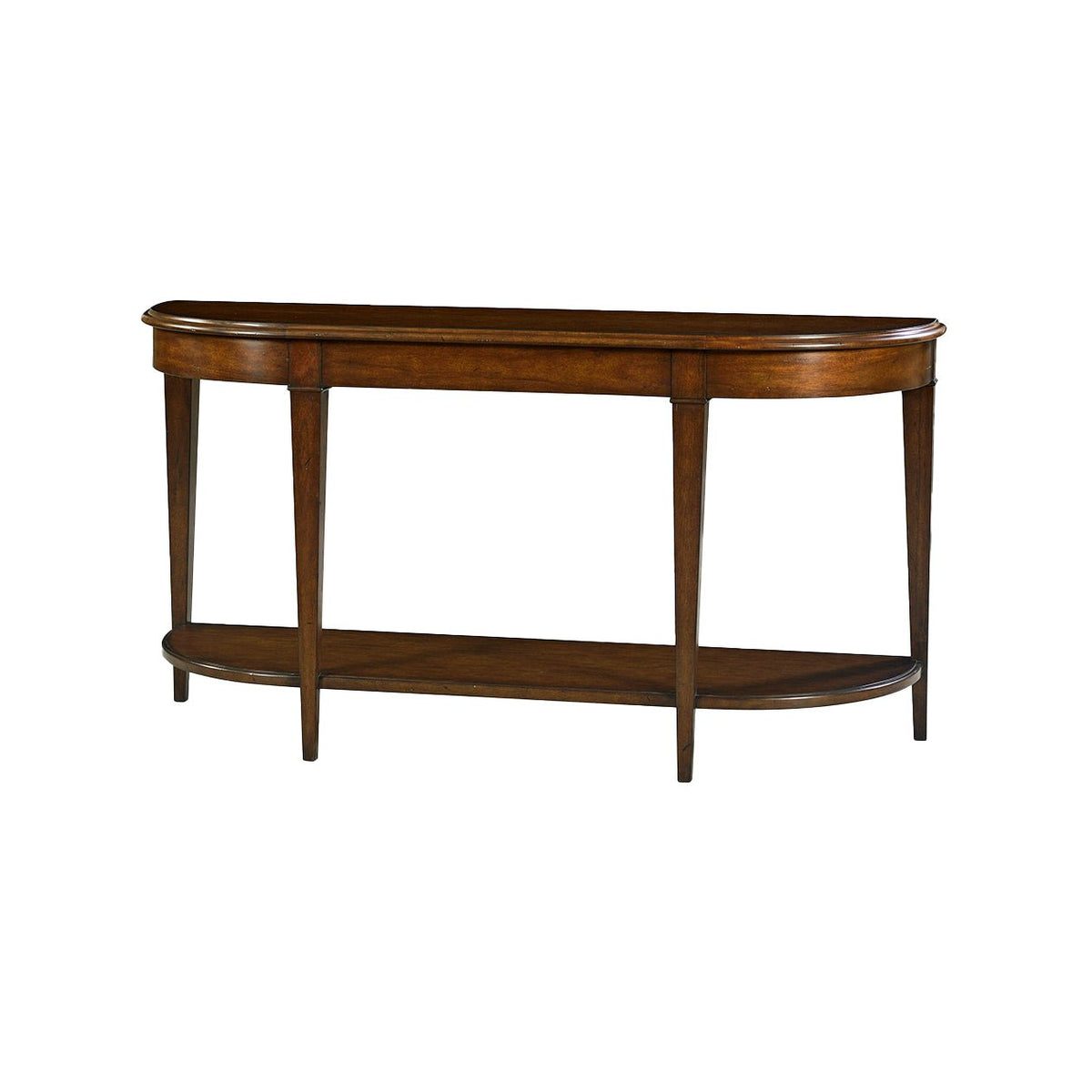 Dark Wood Traditional Console Table - English Georgian America