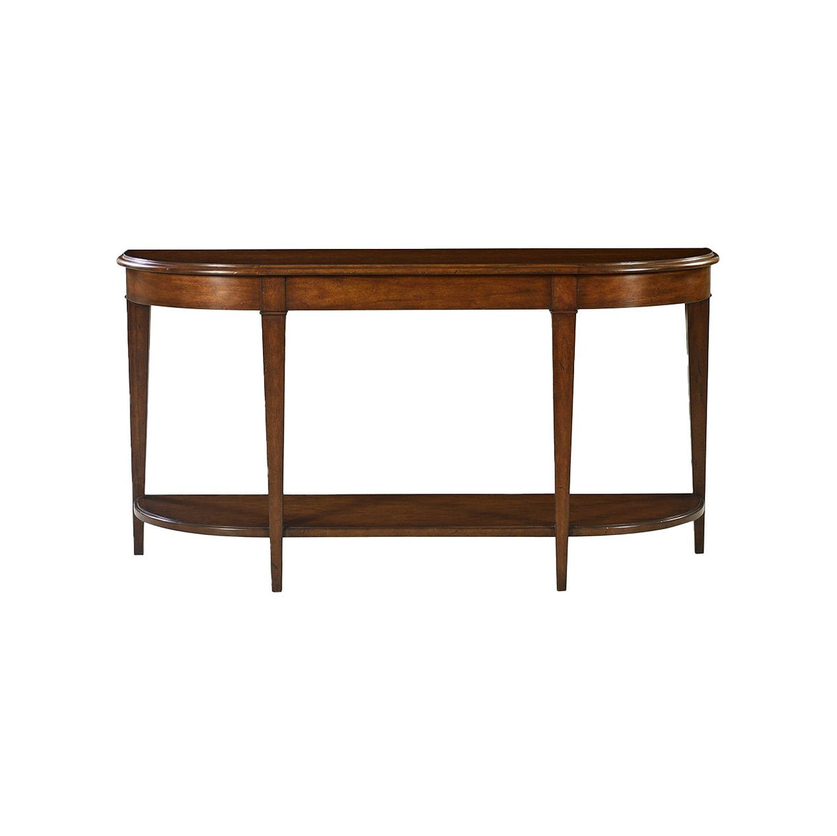 Dark Wood Traditional Console Table - English Georgian America