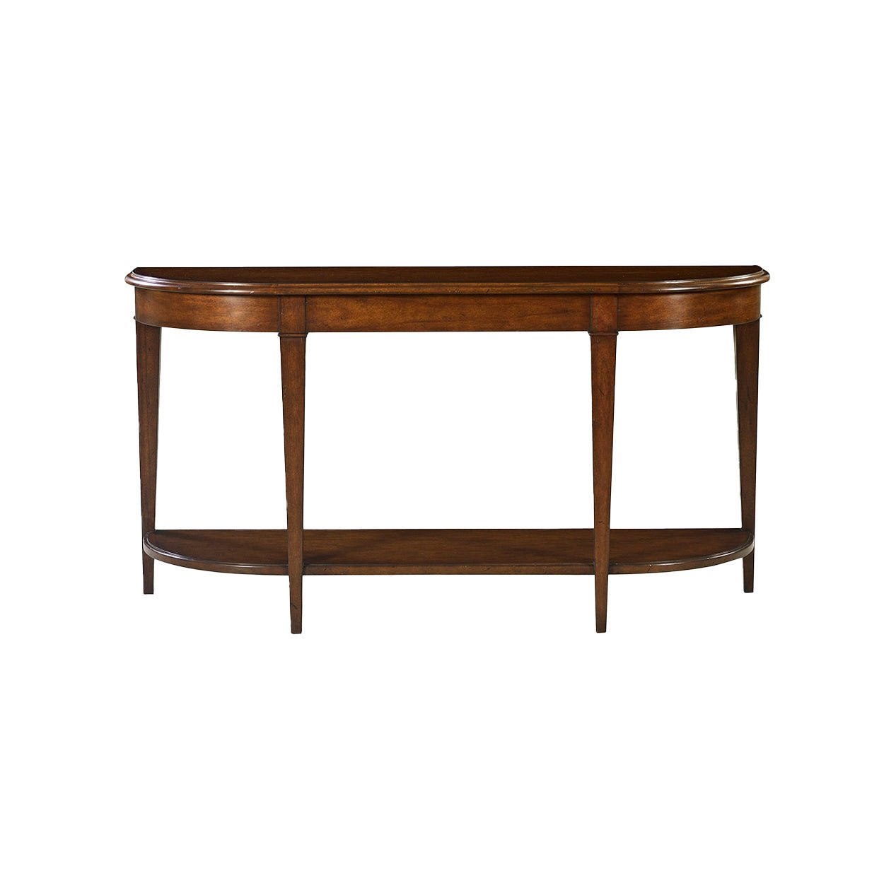 Dark Wood Traditional Console Table - English Georgian America