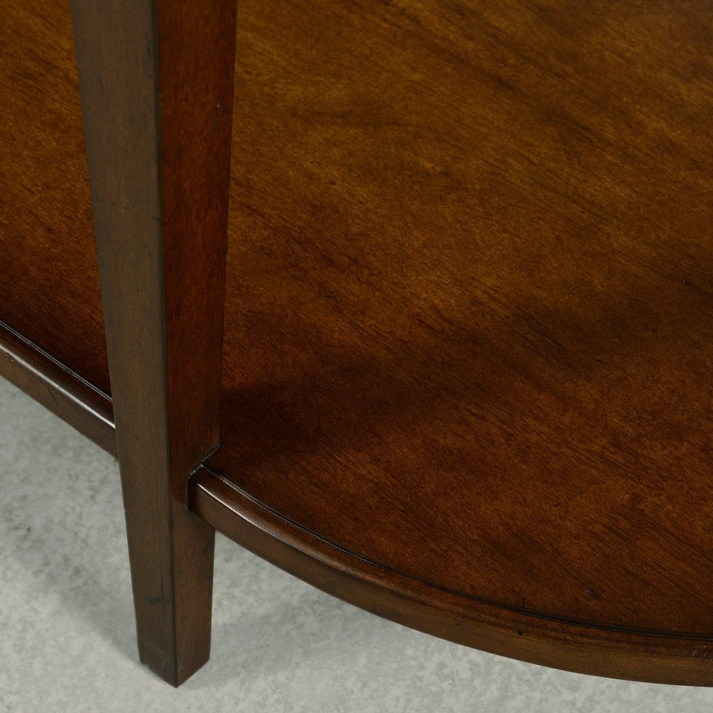 Dark Wood Traditional Console Table - English Georgian America