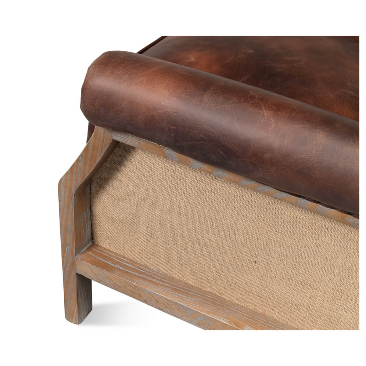 Deconstructed Classic Club Chair - English Georgian America