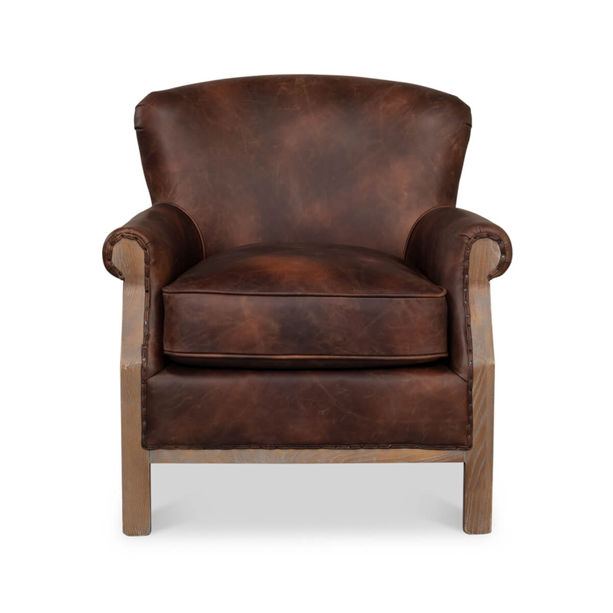 Deconstructed Classic Club Chair - English Georgian America