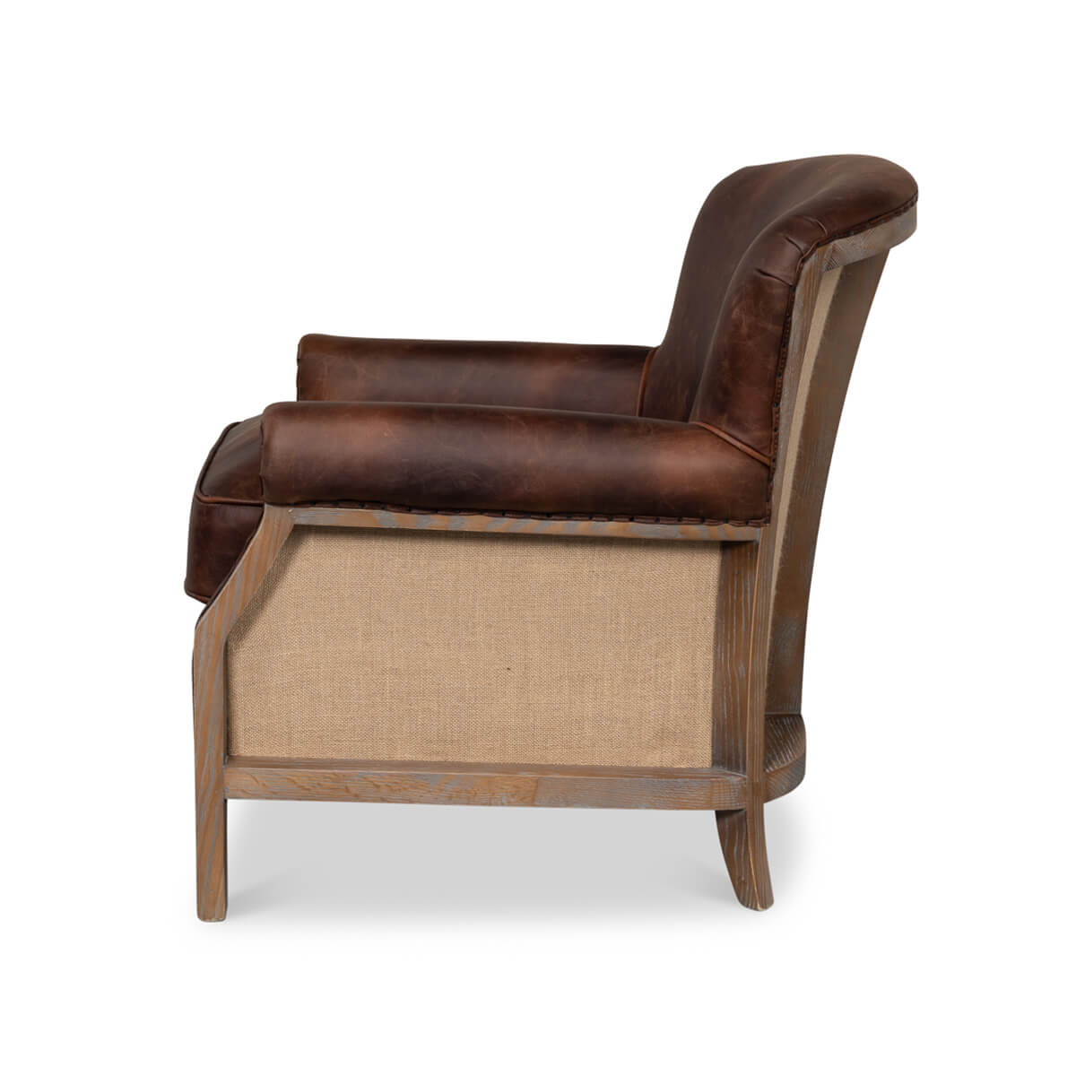 Deconstructed Classic Club Chair - English Georgian America