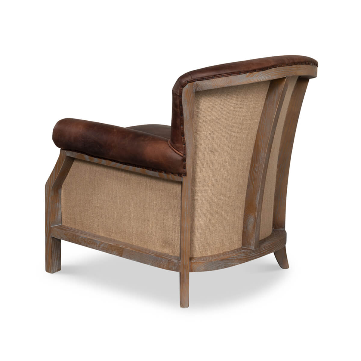 Deconstructed Classic Club Chair - English Georgian America
