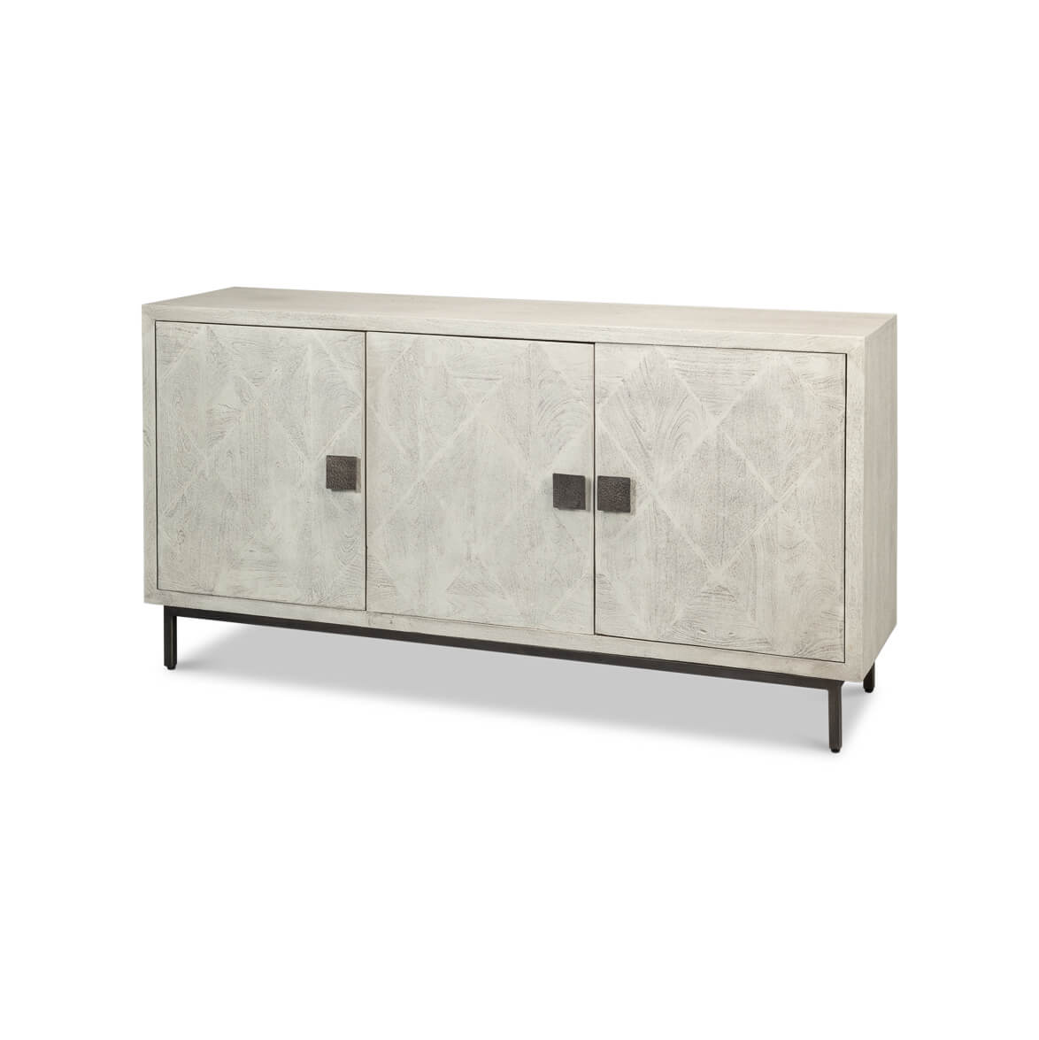 Diamond Inlay Modern Credenza - English Georgian America