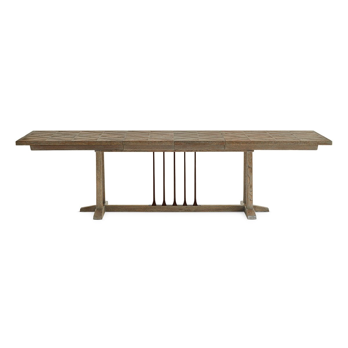 Diamond Parquetry Extension Dining Table - English Georgian America