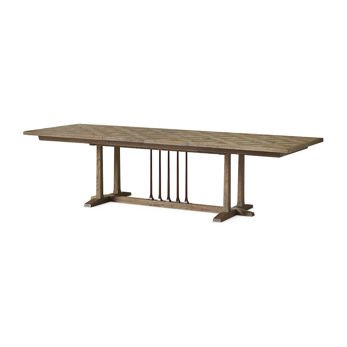 Diamond Parquetry Extension Dining Table - English Georgian America
