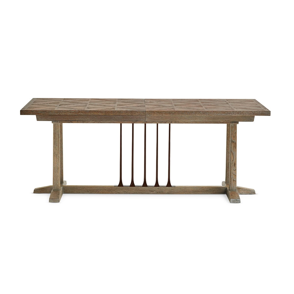 Diamond Parquetry Extension Dining Table - English Georgian America
