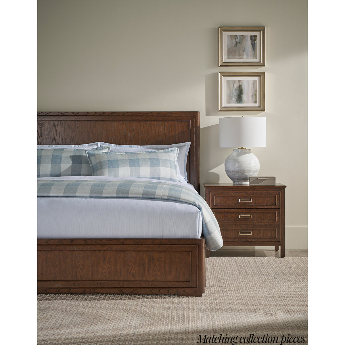 Six Drawer Brown Oak Dresser