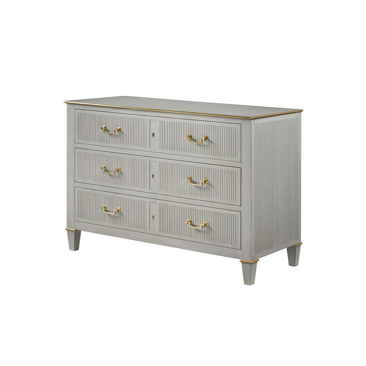 Dutch Transitional Painted Commode - English Georgian America